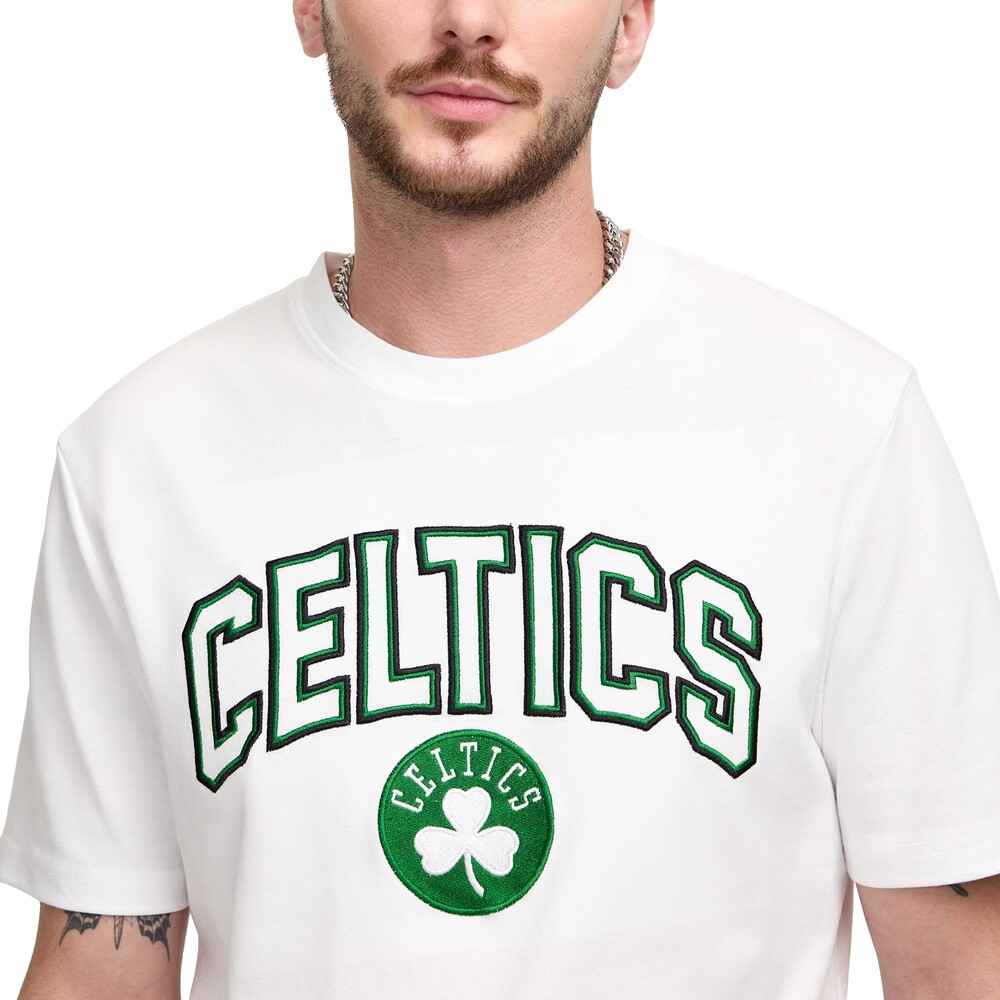 New Era Boston Celtics Throwback White T-Shirt - Size M